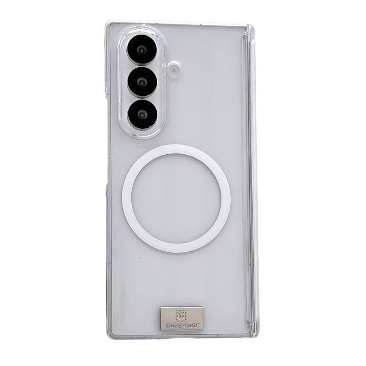 Custodia per telefono magnetica a doppio asse serie Ice Mist con targhetta portanome, For Galaxy Z Fold8 Ultra 5G