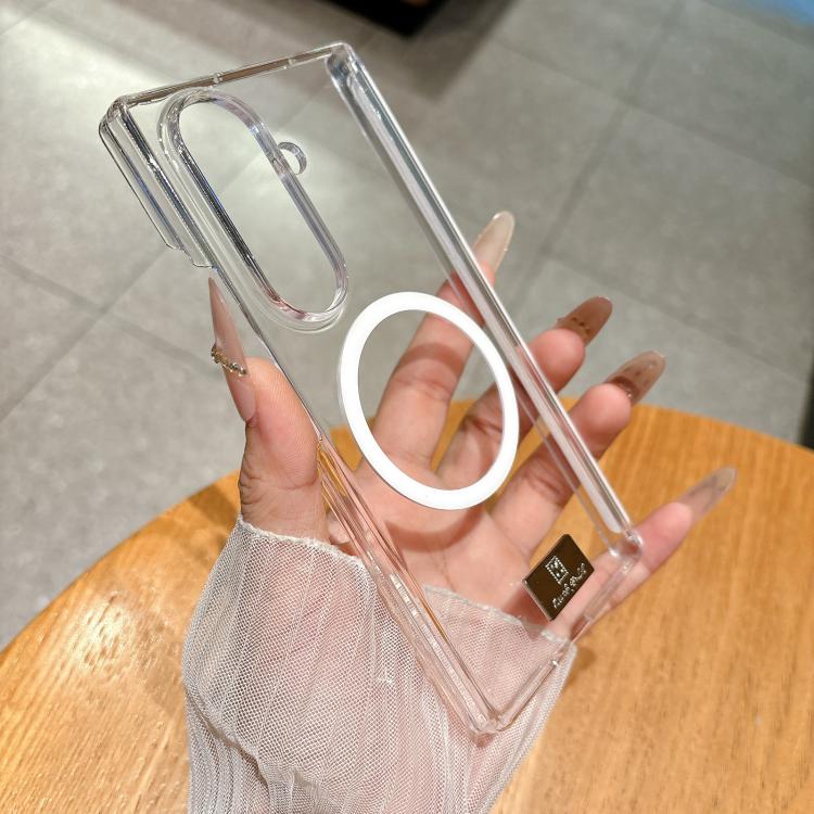 Custodia per telefono magnetica a doppio asse serie Ice Mist con targhetta portanome, For Galaxy Z Fold8 Ultra 5G