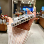 Custodia per telefono magnetica a doppio asse serie Ice Mist con targhetta portanome, For Galaxy Z Fold8 Ultra 5G