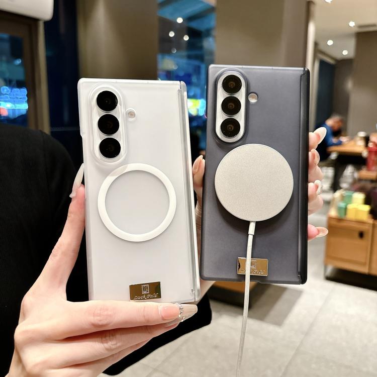 Custodia per telefono magnetica a doppio asse serie Ice Mist con targhetta portanome, For Galaxy Z Fold8 Ultra 5G