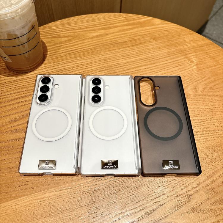 Custodia per telefono magnetica a doppio asse serie Ice Mist con targhetta portanome, For Galaxy Z Fold8 Ultra 5G