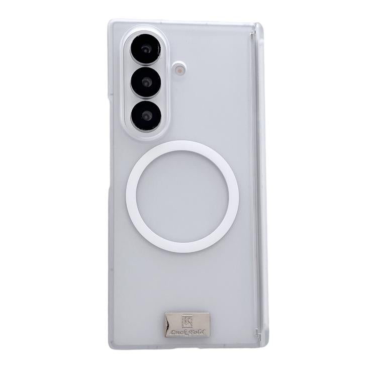 Custodia per telefono magnetica a doppio asse serie Ice Mist con targhetta portanome, For Galaxy Z Fold8 Ultra 5G