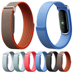 Cinturino per orologio in nylon intrecciato con chiusura a strappo, For Google Fitbit Air
