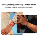 Cinturino per orologio in nylon intrecciato con chiusura a strappo, For Google Fitbit Air