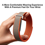 Cinturino per orologio in nylon intrecciato con chiusura a strappo, For Google Fitbit Air