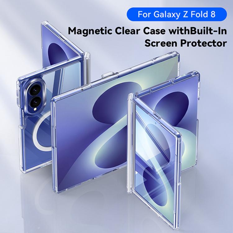 Custodia protettiva trasparente per telefono con cerniera magnetica., For Galaxy Z Fold8 5G, For Galaxy Z Fold8 Ultra 5G