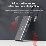 Blueendless HC801 Hub multiporta 8 in 1 da 100 W PD 4K HDMI USB 3.0 USB-C