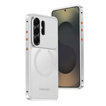 Custodia per telefono antiurto in metallo con fibbia magnetica di raffreddamento., For Galaxy S26 Ultra 5G, For Galaxy S25 Ultra 5G, For Galaxy S24 Ultra 5G, For Galaxy S23 Ultra 5G