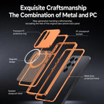Custodia per telefono antiurto in metallo con fibbia magnetica di raffreddamento., For Galaxy S26 Ultra 5G, For Galaxy S25 Ultra 5G, For Galaxy S24 Ultra 5G, For Galaxy S23 Ultra 5G