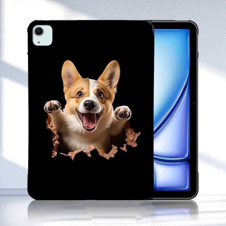 Custodia per tablet in TPU con motivo a colori, For iPad Air 13 2026 / 2025 / 2024, For iPad Air 11 2026 / 2025 / 2024