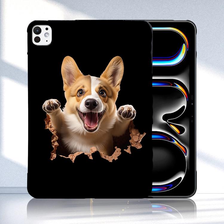 Custodia per tablet in TPU con motivo a colori, For iPad Pro 13 2025 / 2024, For iPad Pro 11 2025 / 2024