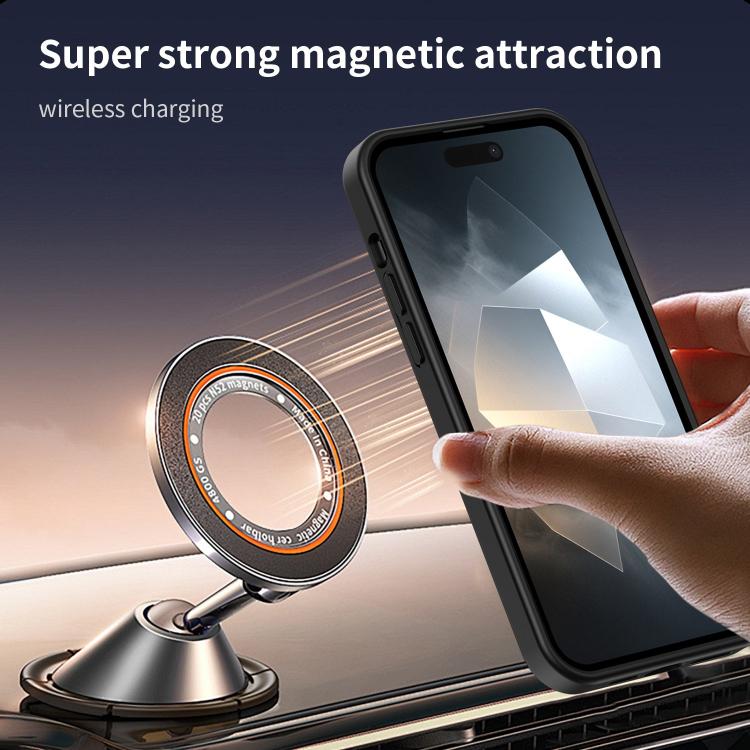 Custodia per telefono magnetica ibrida in PC TPU traslucido satinato con foro per fotocamera di precisione della serie Fanying, For iPhone 14 Pro Max, For iPhone 13 Pro Max