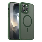 Custodia per telefono magnetica ibrida in PC TPU traslucido satinato con foro per fotocamera di precisione della serie Fanying, For iPhone 14 Pro Max, For iPhone 13 Pro Max