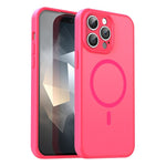 Custodia per telefono magnetica ibrida in PC TPU traslucido satinato con foro per fotocamera di precisione della serie Fanying, For iPhone 14 Pro Max, For iPhone 13 Pro Max