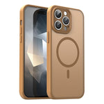 Custodia per telefono magnetica ibrida in PC TPU traslucido satinato con foro per fotocamera di precisione della serie Fanying, For iPhone 14 Pro Max, For iPhone 13 Pro Max
