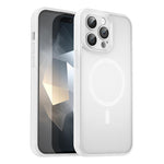 Custodia per telefono magnetica ibrida in PC TPU traslucido satinato con foro per fotocamera di precisione della serie Fanying, For iPhone 14 Pro Max, For iPhone 13 Pro Max