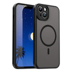 Custodia per telefono magnetica ibrida in PC TPU traslucido satinato con foro per fotocamera di precisione della serie Fanying, For iPhone 13 Pro, For iPhone 13