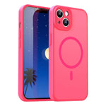 Custodia per telefono magnetica ibrida in PC TPU traslucido satinato con foro per fotocamera di precisione della serie Fanying, For iPhone 13 Pro, For iPhone 13