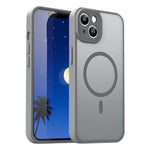 Custodia per telefono magnetica ibrida in PC TPU traslucido satinato con foro per fotocamera di precisione della serie Fanying, For iPhone 13 Pro, For iPhone 13
