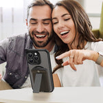 Custodia per telefono magnetica ibrida in PC TPU traslucido satinato con foro per fotocamera di precisione della serie Fanying, For iPhone 15 Pro, For iPhone 15 Plus