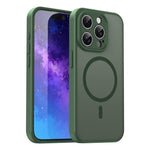 Custodia per telefono magnetica ibrida in PC TPU traslucido satinato con foro per fotocamera di precisione della serie Fanying, For iPhone 15 Pro, For iPhone 15 Plus
