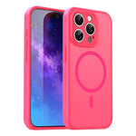 Custodia per telefono magnetica ibrida in PC TPU traslucido satinato con foro per fotocamera di precisione della serie Fanying, For iPhone 15 Pro, For iPhone 15 Plus