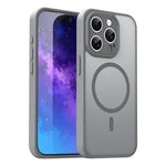 Custodia per telefono magnetica ibrida in PC TPU traslucido satinato con foro per fotocamera di precisione della serie Fanying, For iPhone 15 Pro, For iPhone 15 Plus