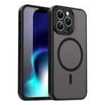 Custodia per telefono magnetica ibrida in PC TPU traslucido satinato con foro per fotocamera di precisione della serie Fanying, For iPhone 13 Pro, For iPhone 13