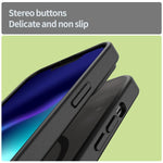 Custodia per telefono magnetica ibrida in PC TPU traslucido satinato con foro per fotocamera di precisione della serie Fanying, For iPhone 13 Pro, For iPhone 13