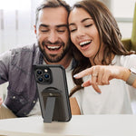 Custodia per telefono magnetica ibrida in PC TPU traslucido satinato con foro per fotocamera di precisione della serie Fanying, For iPhone 13 Pro, For iPhone 13