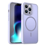 Custodia per telefono magnetica ibrida in PC TPU traslucido satinato con foro per fotocamera di precisione della serie Fanying, For iPhone 13 Pro, For iPhone 13