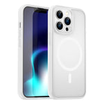 Custodia per telefono magnetica ibrida in PC TPU traslucido satinato con foro per fotocamera di precisione della serie Fanying, For iPhone 13 Pro, For iPhone 13