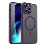 Custodia per telefono magnetica ibrida in PC TPU traslucido satinato con foro per fotocamera di precisione della serie Fanying, For iPhone 14 Pro Max, For iPhone 13 Pro Max