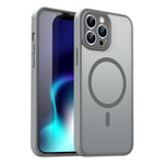 Custodia per telefono magnetica ibrida in PC TPU traslucido satinato con foro per fotocamera di precisione della serie Fanying, For iPhone 14 Pro Max, For iPhone 13 Pro Max