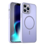 Custodia per telefono magnetica ibrida in PC TPU traslucido satinato con foro per fotocamera di precisione della serie Fanying, For iPhone 14 Pro Max, For iPhone 13 Pro Max