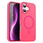 Custodia per telefono magnetica ibrida in PC TPU traslucido satinato con foro per fotocamera di precisione della serie Fanying, For iPhone 16, For iPhone 15 Pro Max
