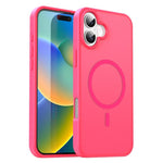 Custodia per telefono magnetica ibrida in PC TPU traslucido satinato con foro per fotocamera di precisione della serie Fanying, For iPhone 16 Pro, For iPhone 16 Plus