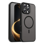 Custodia per telefono magnetica ibrida in PC TPU traslucido satinato con foro per fotocamera di precisione della serie Fanying, For iPhone Air, For iPhone 16 Pro Max