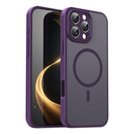 Custodia per telefono magnetica ibrida in PC TPU traslucido satinato con foro per fotocamera di precisione della serie Fanying, For iPhone Air, For iPhone 16 Pro Max