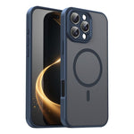 Custodia per telefono magnetica ibrida in PC TPU traslucido satinato con foro per fotocamera di precisione della serie Fanying, For iPhone Air, For iPhone 16 Pro Max
