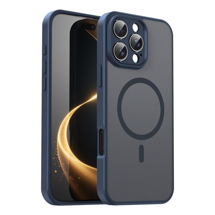 Custodia per telefono magnetica ibrida in PC TPU traslucido satinato con foro per fotocamera di precisione della serie Fanying, For iPhone Air, For iPhone 16 Pro Max