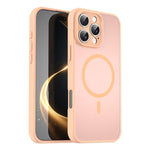 Custodia per telefono magnetica ibrida in PC TPU traslucido satinato con foro per fotocamera di precisione della serie Fanying, For iPhone Air, For iPhone 16 Pro Max