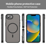 Custodia per telefono magnetica ibrida in PC TPU traslucido satinato con foro per fotocamera di precisione della serie Fanying, For iPhone 16e / 17e, For iPhone 17 Pro Max