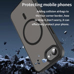 Custodia per telefono magnetica ibrida in PC TPU traslucido satinato con foro per fotocamera di precisione della serie Fanying, For iPhone 16e / 17e, For iPhone 17 Pro Max