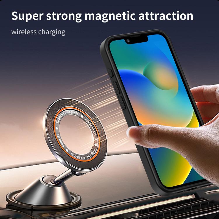 Custodia per telefono magnetica ibrida in PC TPU traslucido satinato con foro per fotocamera di precisione della serie Fanying, For iPhone 16e / 17e, For iPhone 17 Pro Max