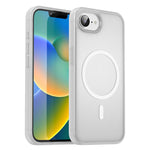 Custodia per telefono magnetica ibrida in PC TPU traslucido satinato con foro per fotocamera di precisione della serie Fanying, For iPhone 16e / 17e, For iPhone 17 Pro Max