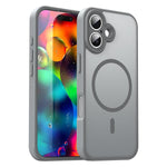 Custodia per telefono magnetica ibrida in PC TPU traslucido satinato con foro per fotocamera di precisione della serie Fanying, For iPhone 17 Pro, For iPhone 17