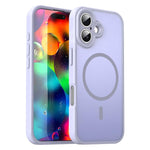 Custodia per telefono magnetica ibrida in PC TPU traslucido satinato con foro per fotocamera di precisione della serie Fanying, For iPhone 17 Pro, For iPhone 17