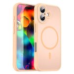 Custodia per telefono magnetica ibrida in PC TPU traslucido satinato con foro per fotocamera di precisione della serie Fanying, For iPhone 17 Pro, For iPhone 17