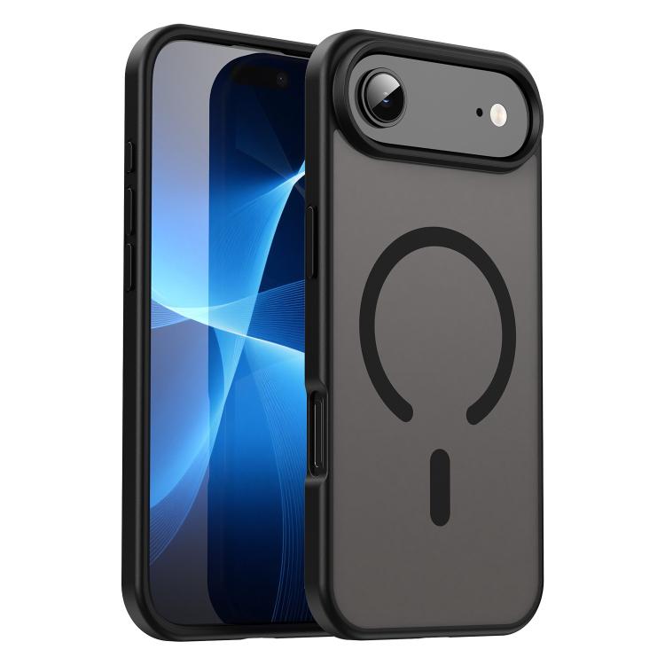 Custodia per telefono magnetica ibrida in PC TPU traslucido satinato con foro per fotocamera di precisione della serie Fanying, For iPhone Air, For iPhone 16 Pro Max